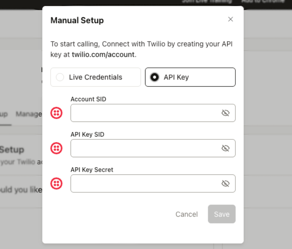 Complete the Twilio API Key Set Up