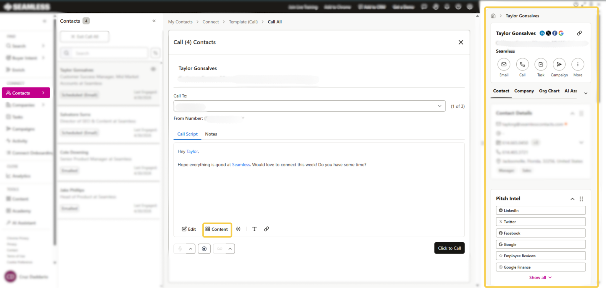 Flyout profile and Content