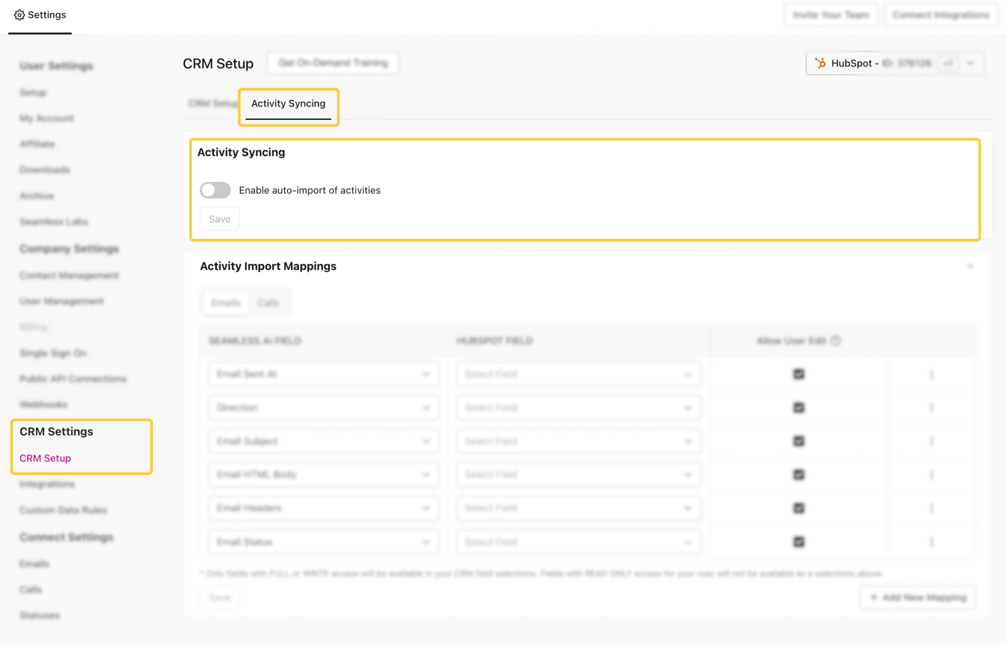 Activity Syncing with Auto-Import