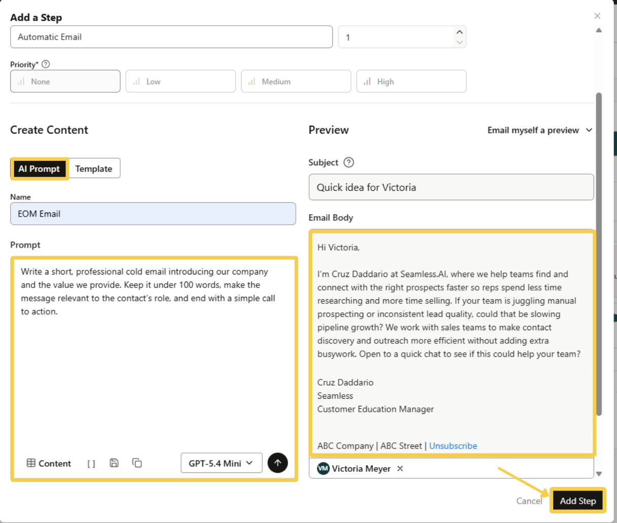 AI Prompts in Campaigns