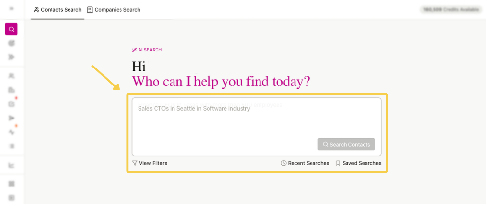 AI Search field