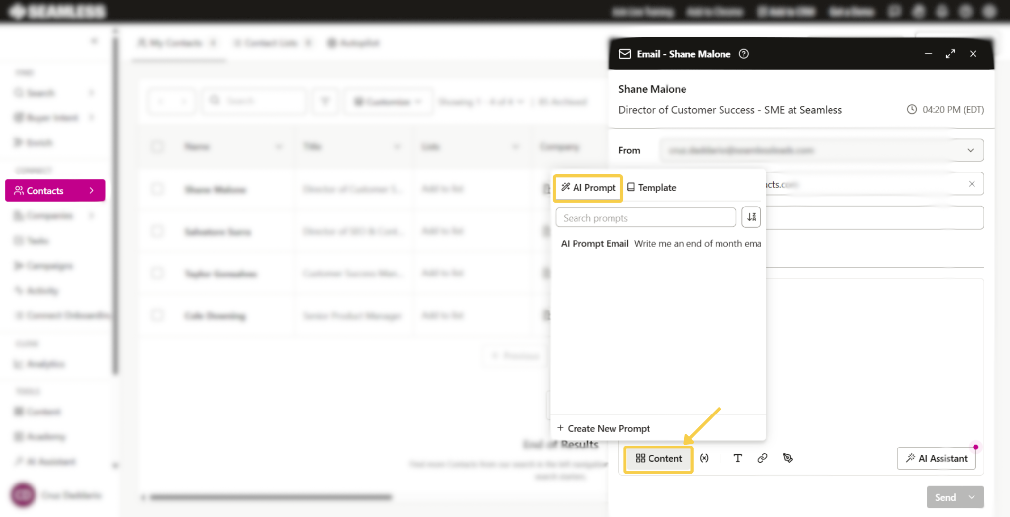 AI Prompts in Individual Emails