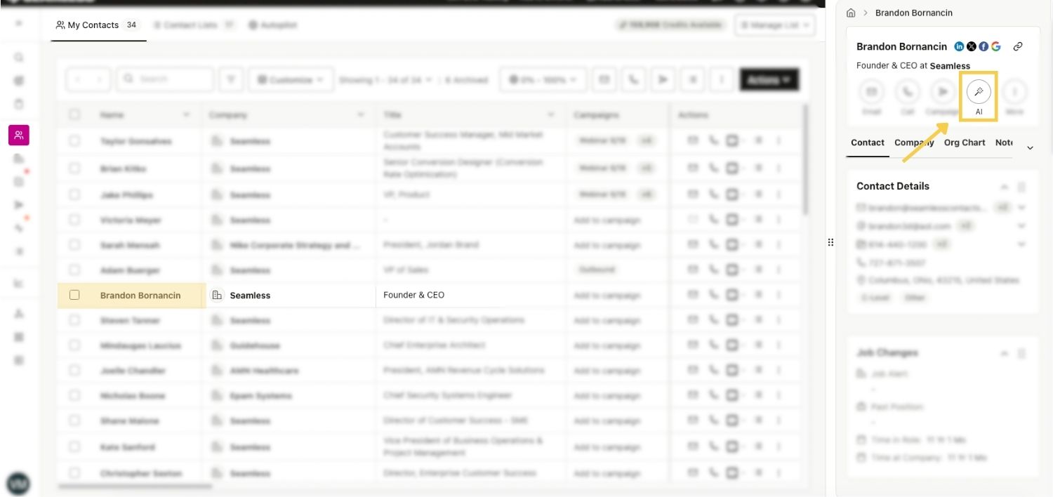 AI Assistant in Flyout Profile