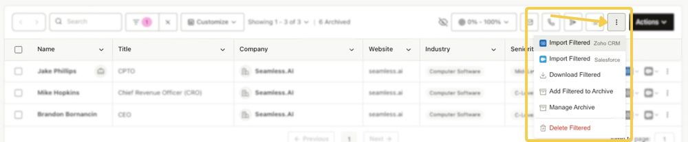 Import to Zoho in bulk