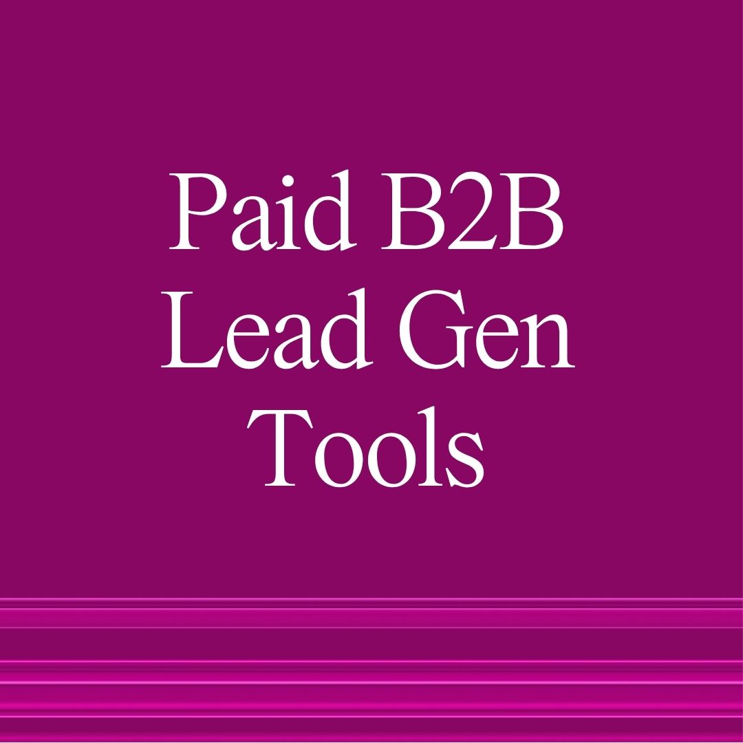 Paid B2B Lead Gen Tools cover image