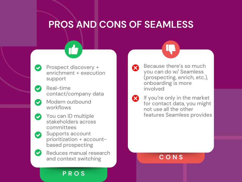8 Seamless.AI pros and cons
