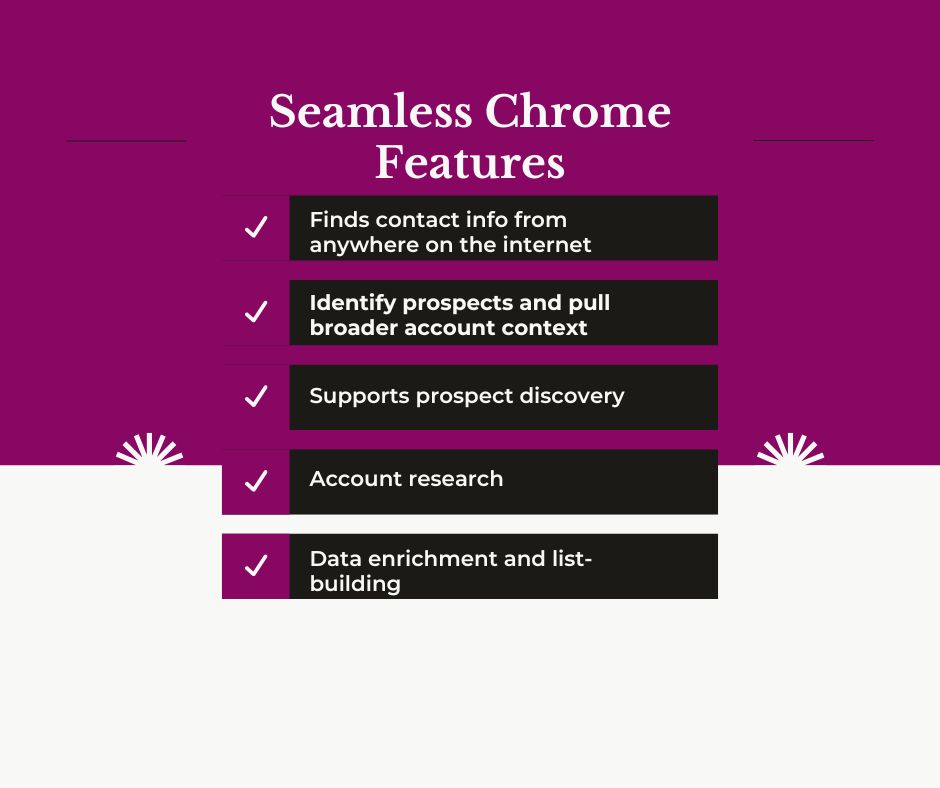 5 Seamless.ai chrome features