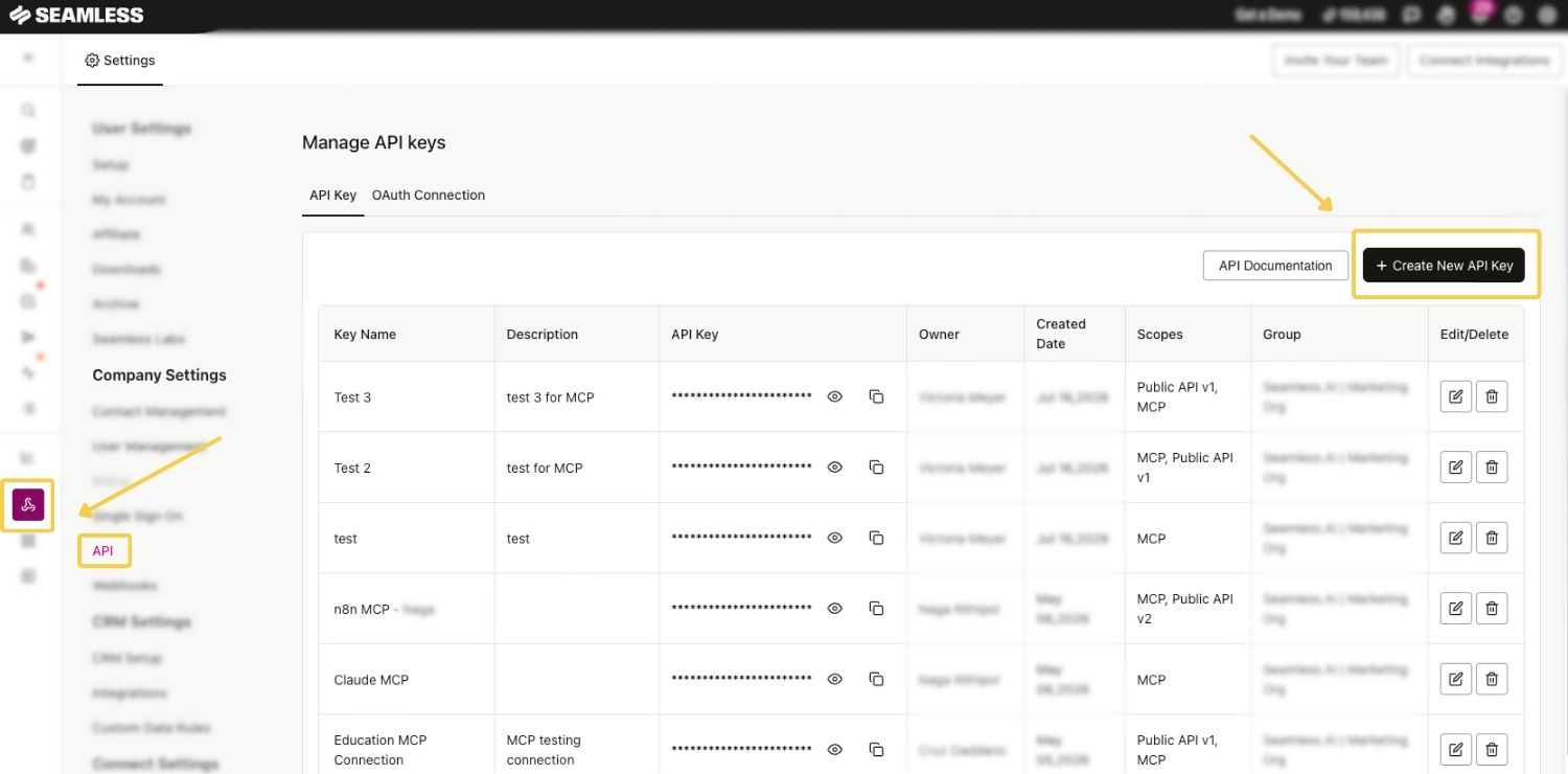 API Dashboard