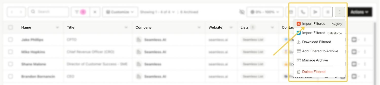 Import contacts in bulk