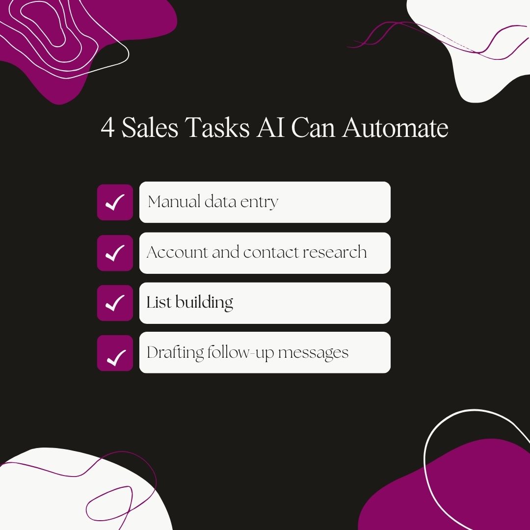 4 sales tasks AI can automate