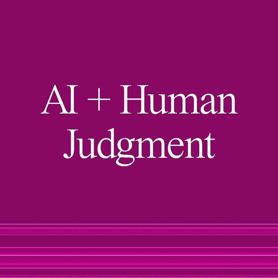 AI and human judgment