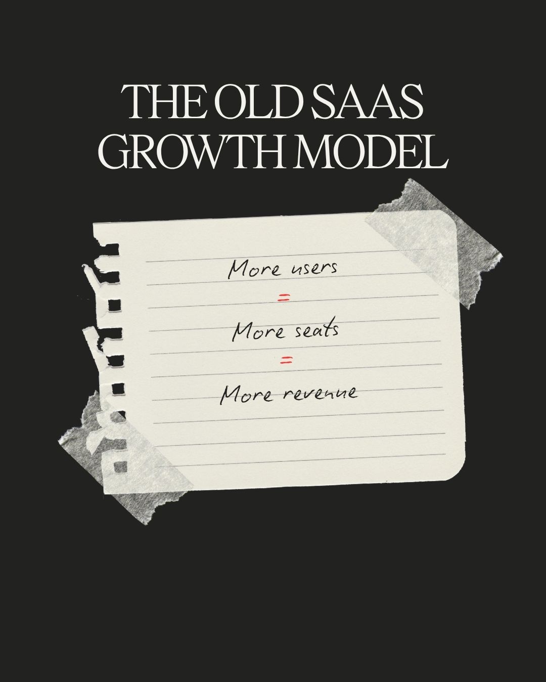 Old SaaS growth model equation