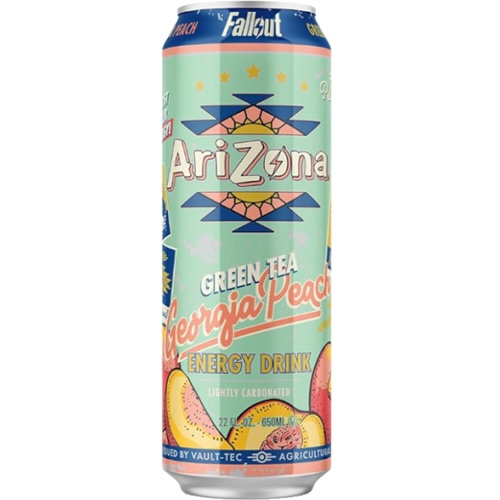 Arizona Fallout Green Tea Energy Georgia Peach