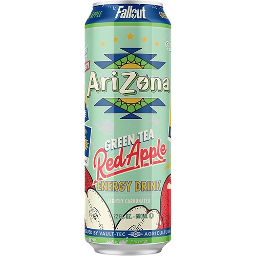 Arizona Fallout Green Tea Energy Red Apple