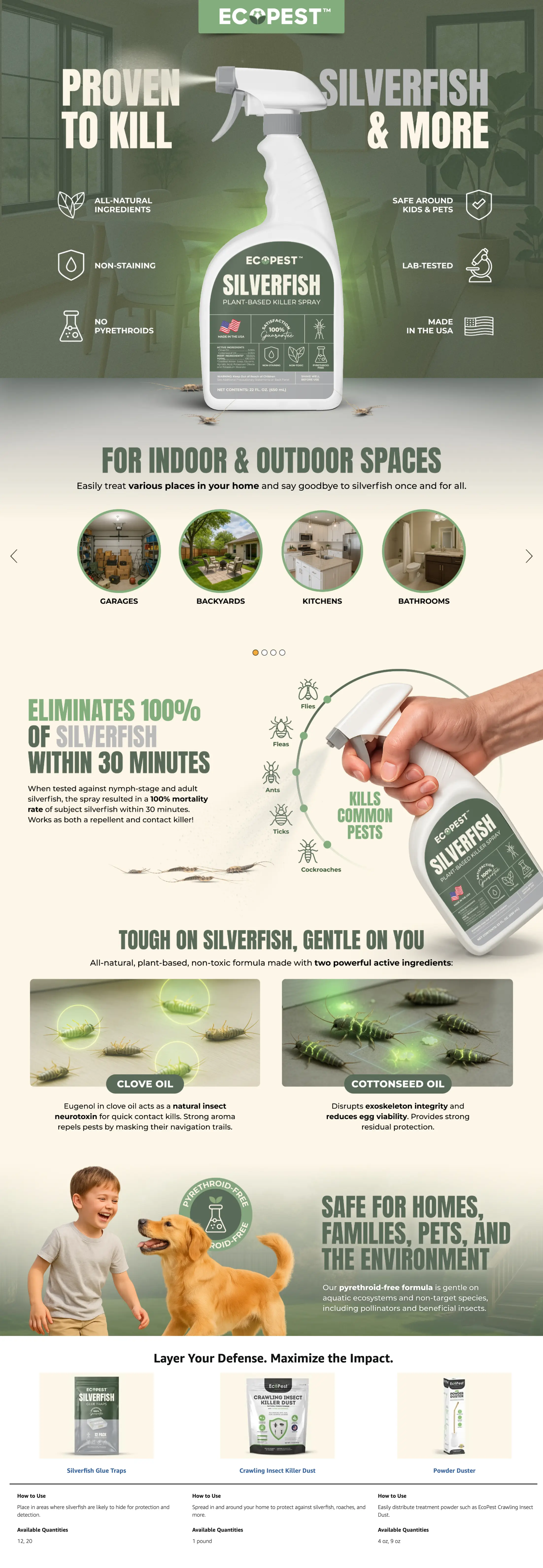 Silverfish Repellent Spray Amazon Premium A+