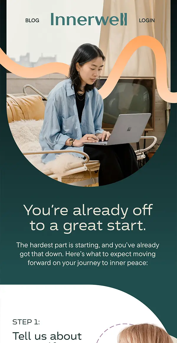 Email design example