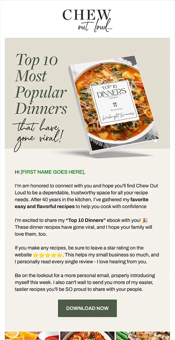 Kit Email Design Example