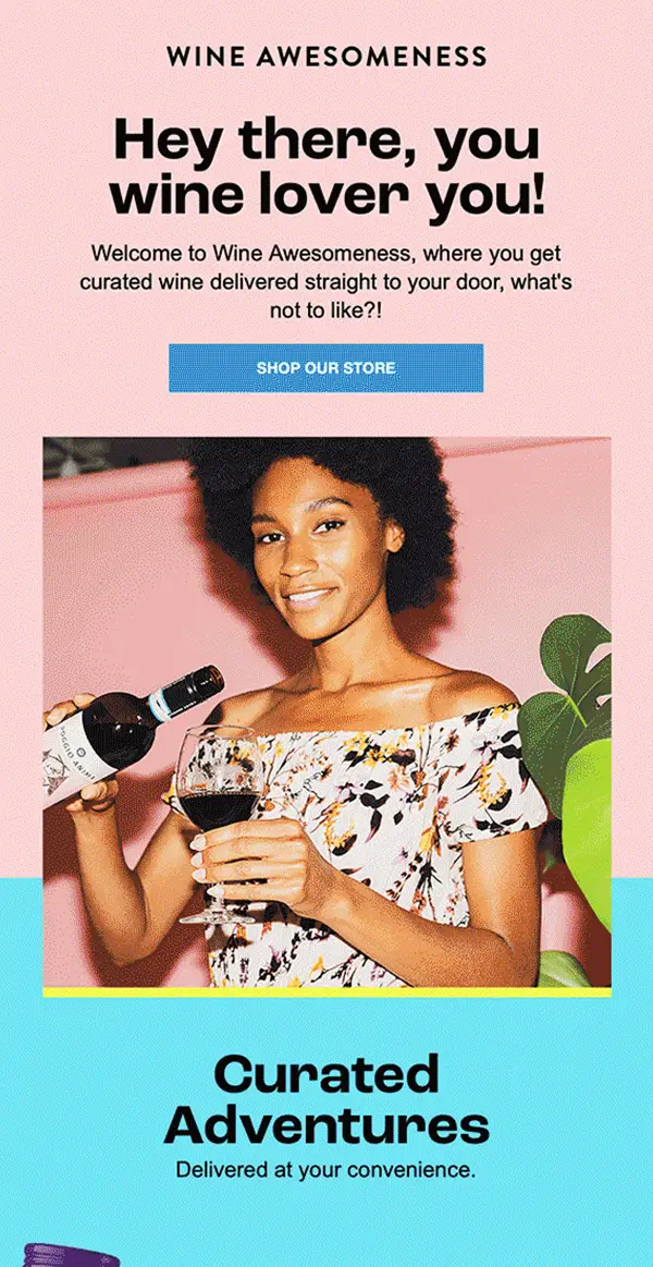 Email design example