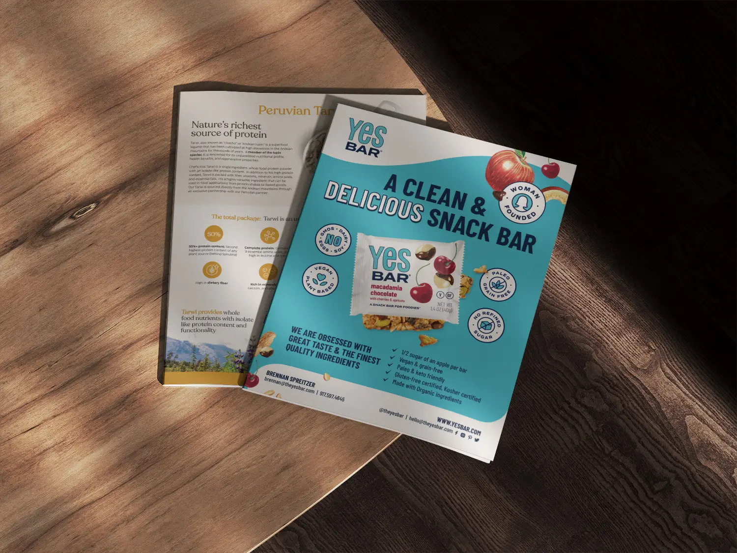 Sell sheet design mockup