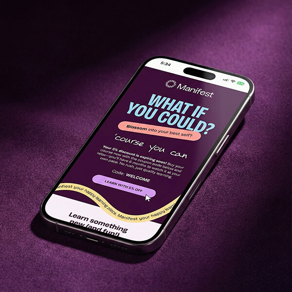 Email design on an iPhone