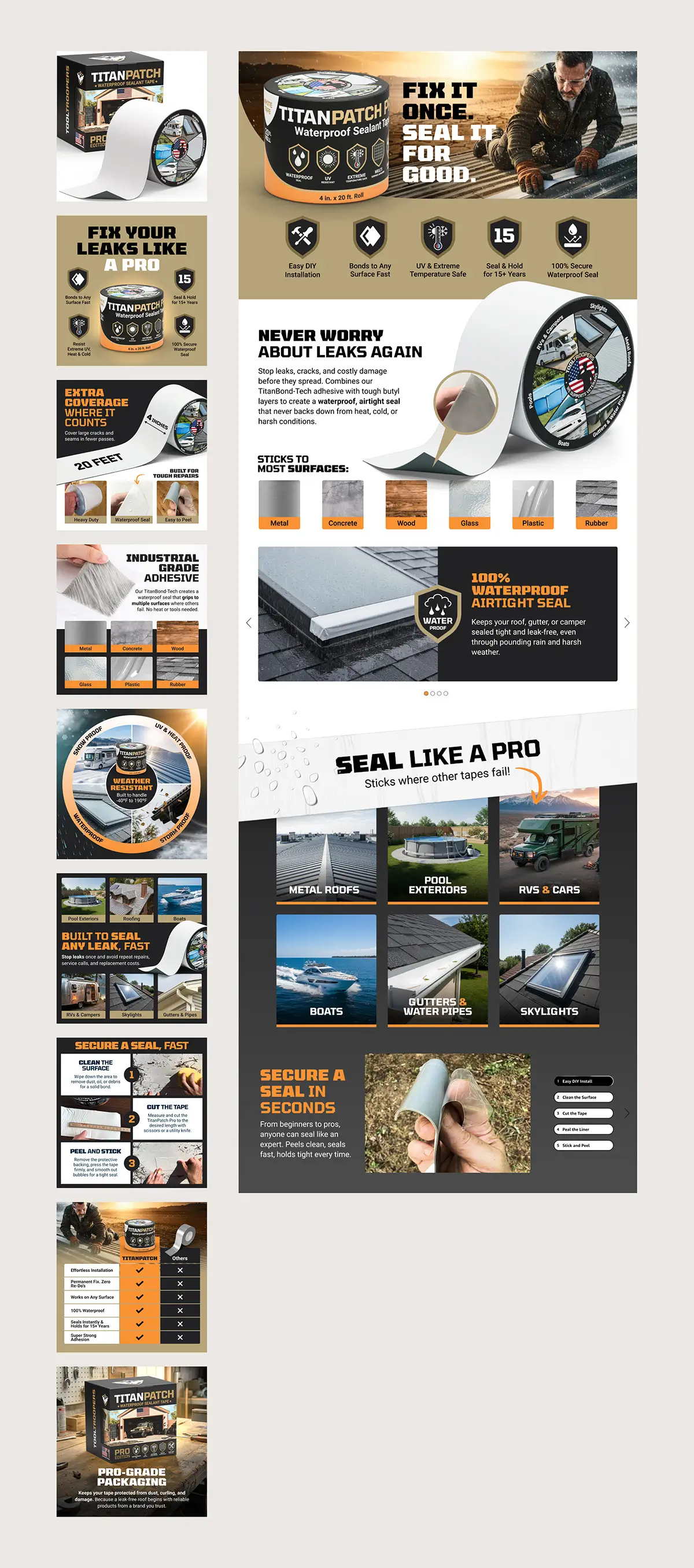 Butyl Tape Amazon Premium A+ Design