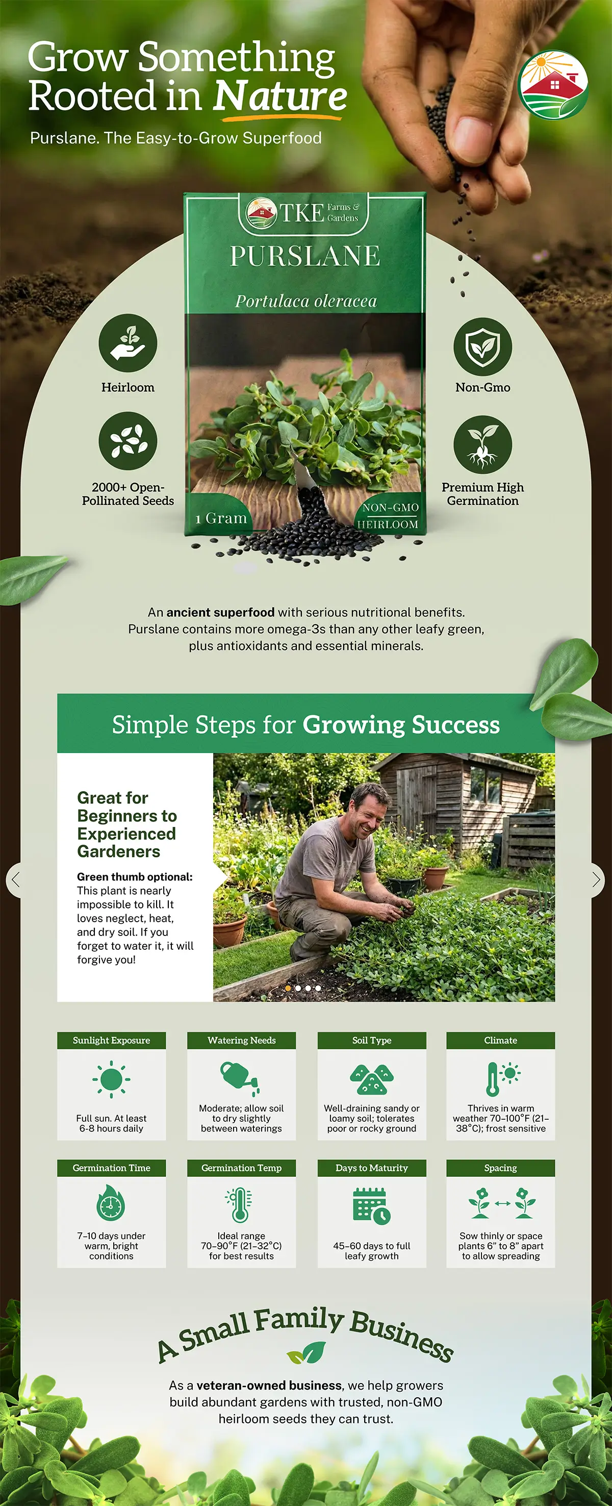 Heirloom Seeds Amazon Premium A+ Content