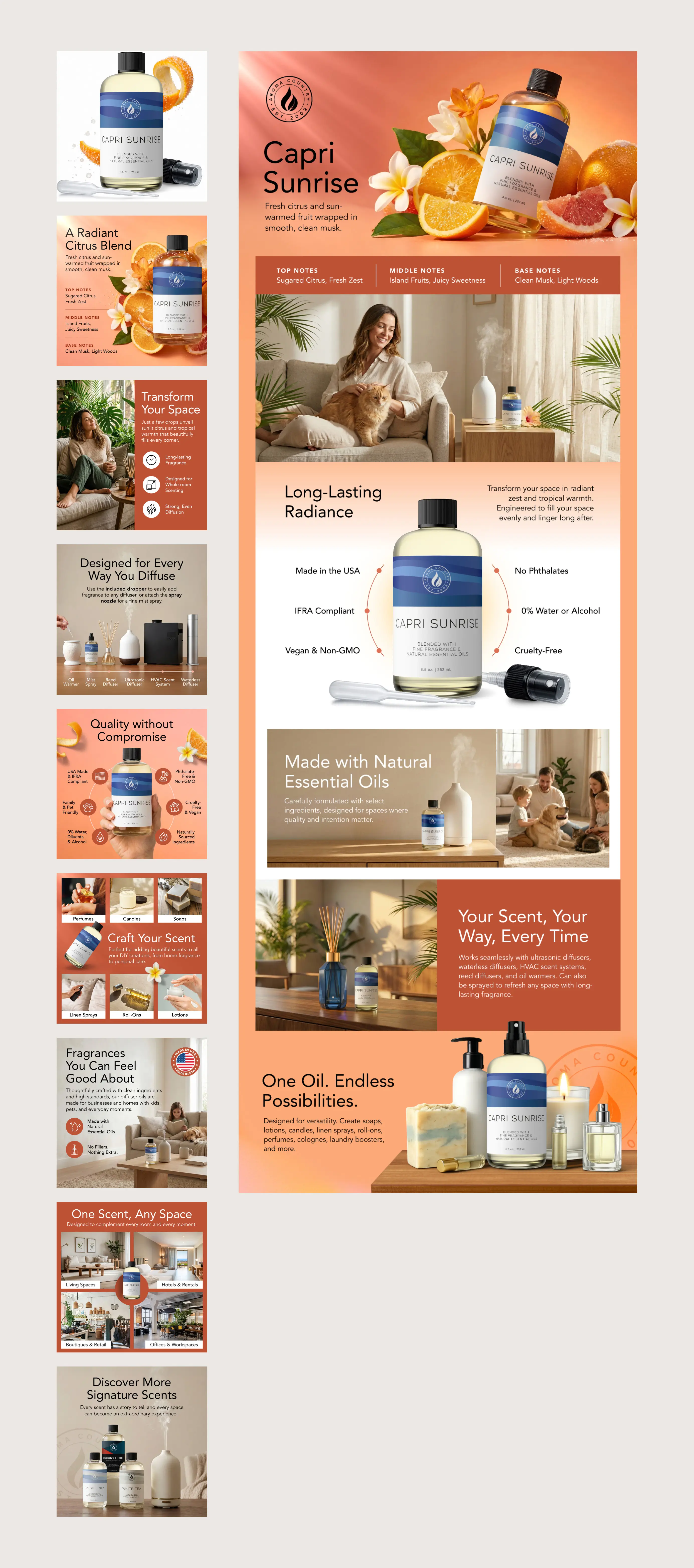 Diffuser Oil Amazon Detail Page Design