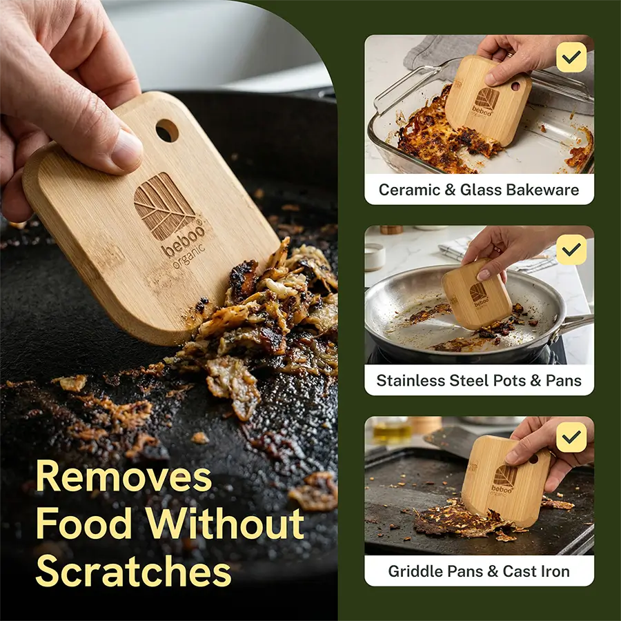 Bamboo scraper infographics for amazon