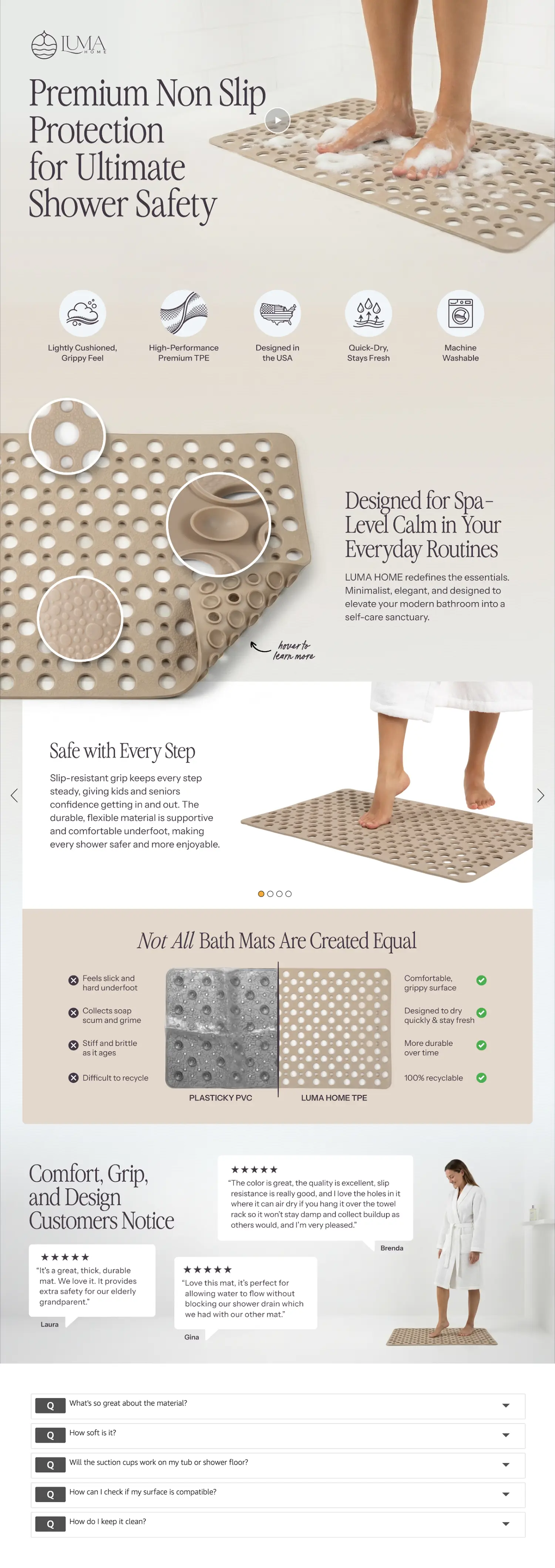 Bath Mat Amazon Premium A+