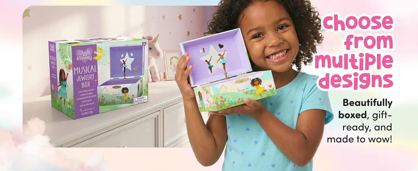 Girl with ballerina jewelry box