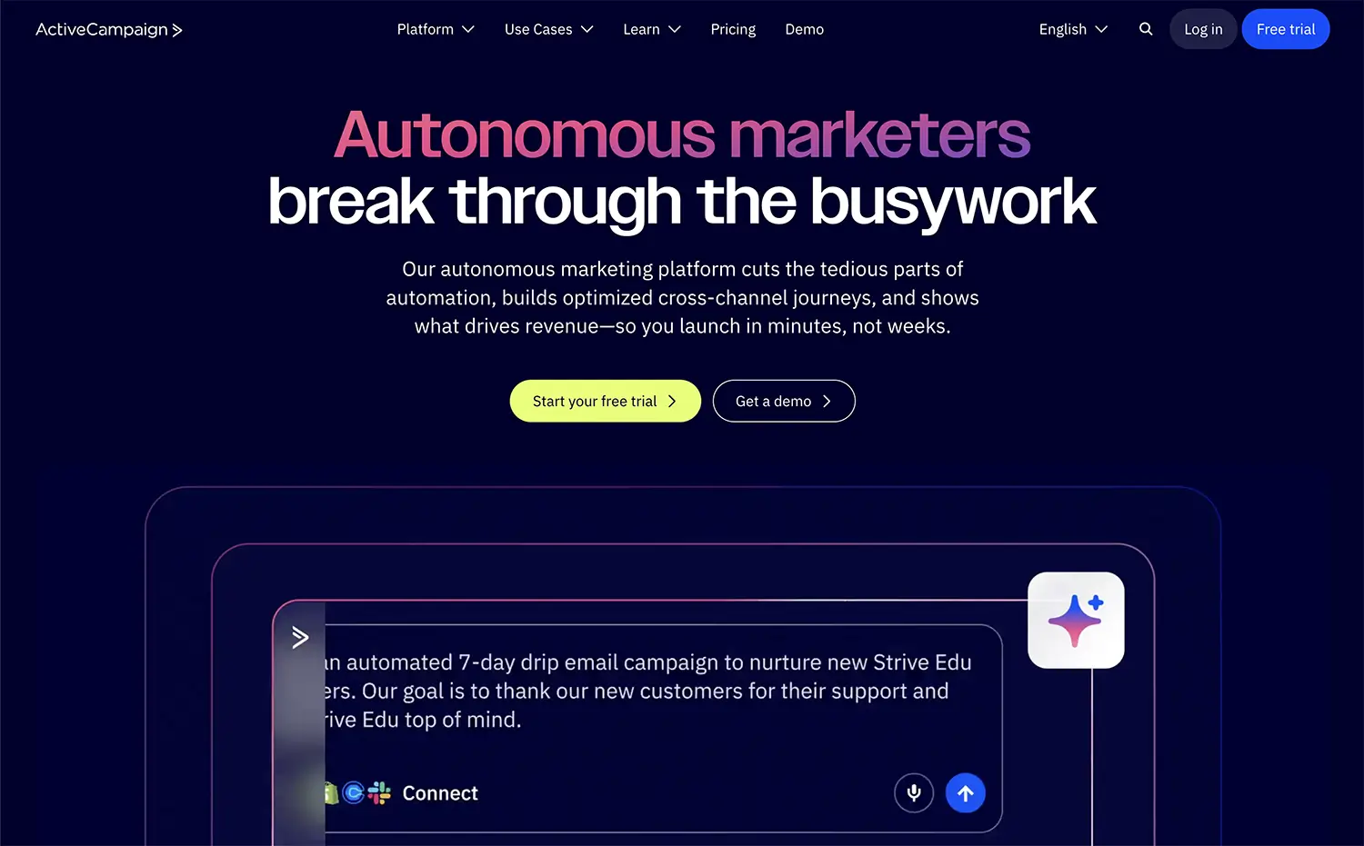 ActiveCampaign website