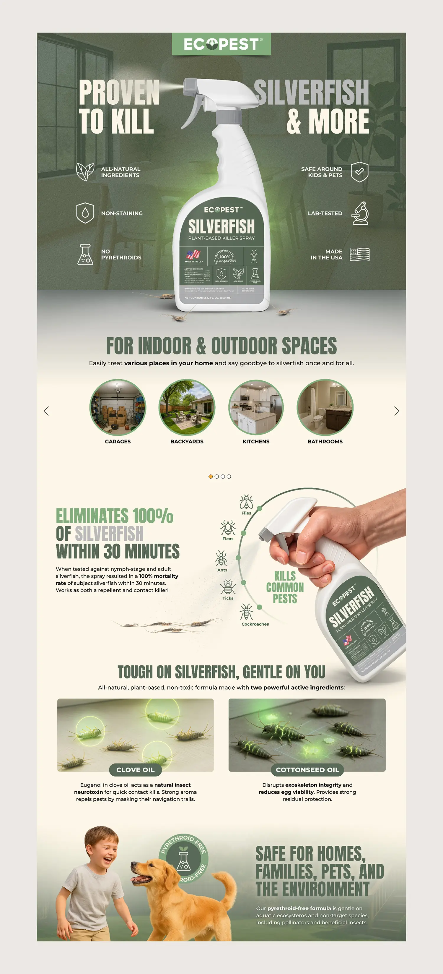 Silverfish Spray Amazon Premium A+ Content