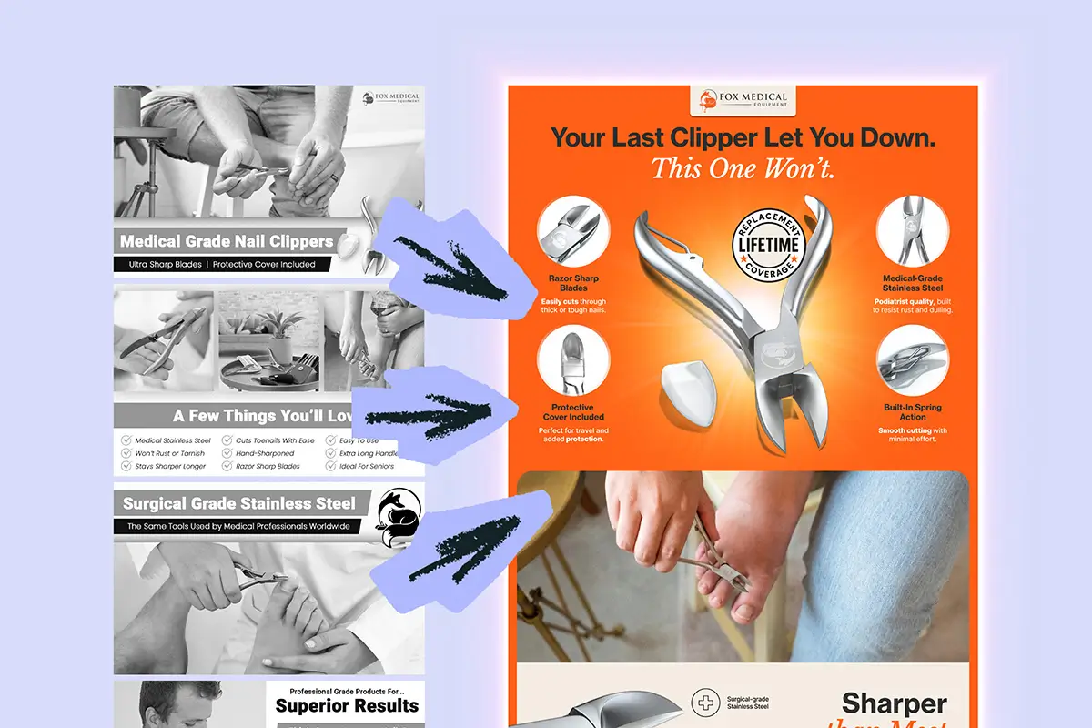 Amazon A+ Content vs. Premium A+ Content Example