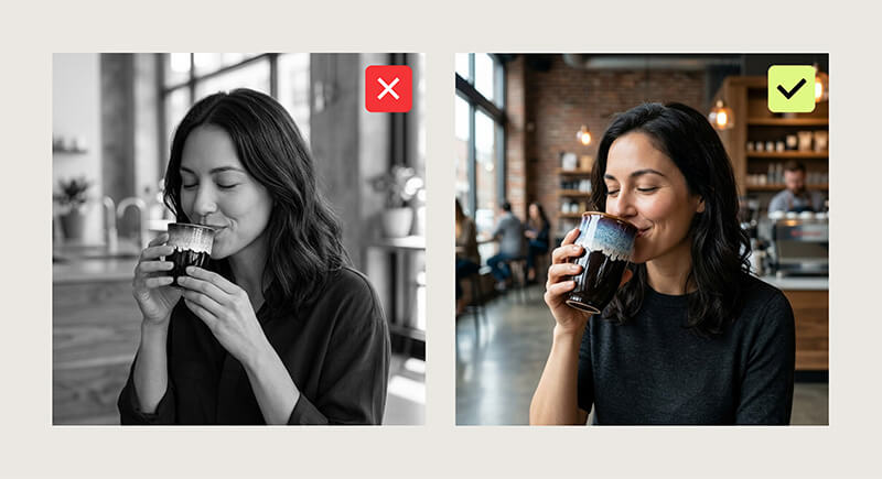 AI imagery comparing size