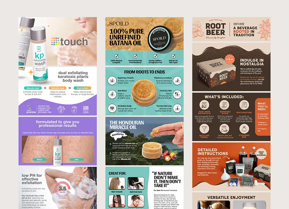 Amazon A+ Content Design Examples