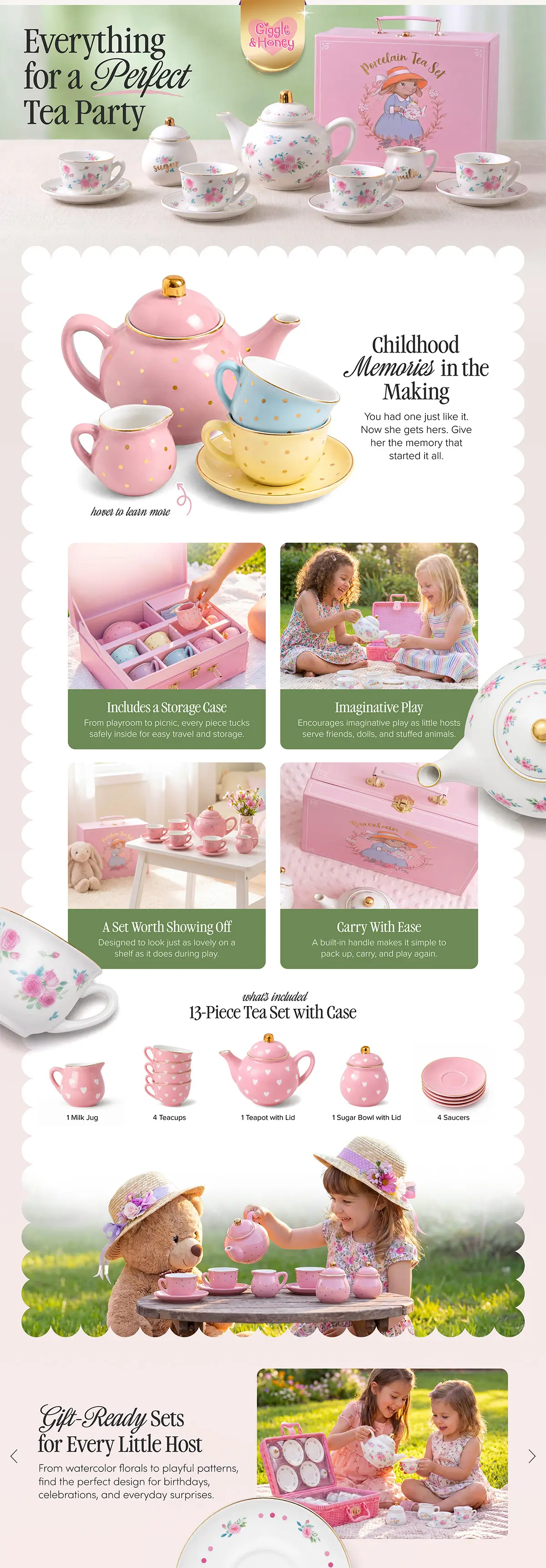 Teacup set amazon premium A+ design