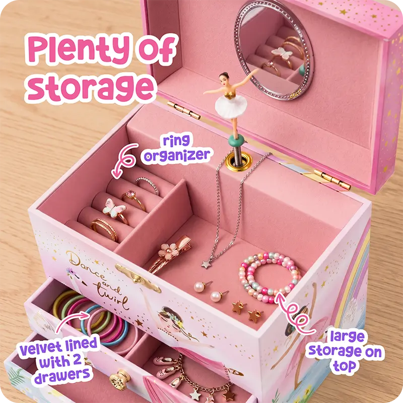 Jewelry box amazon infographic design