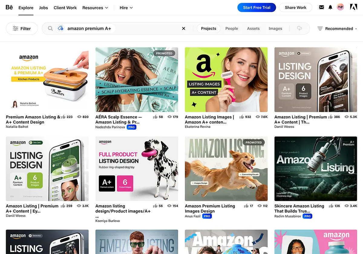 Behance website