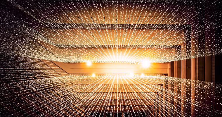 artistic dotted lights