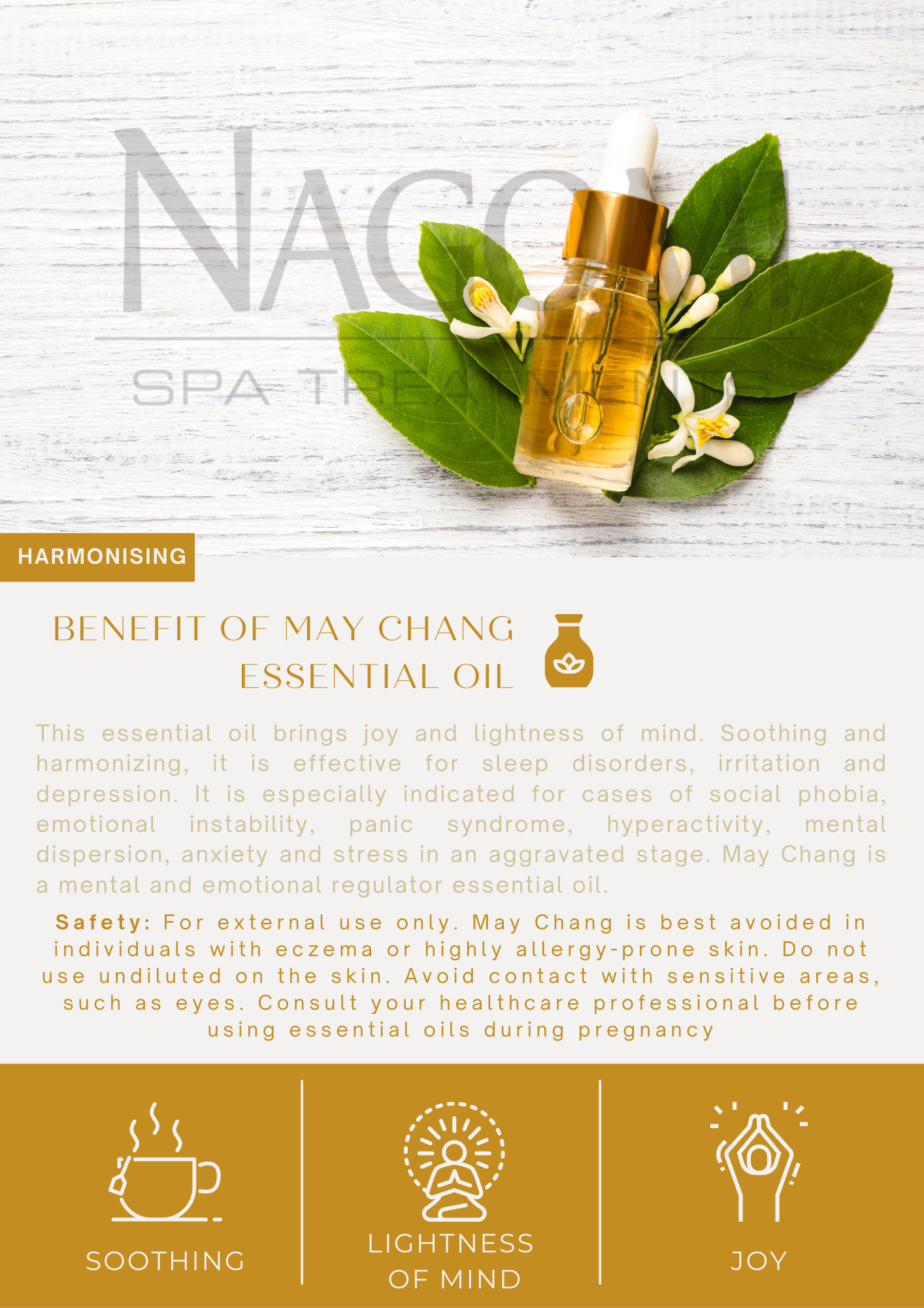 May Chang Essential Oil Card