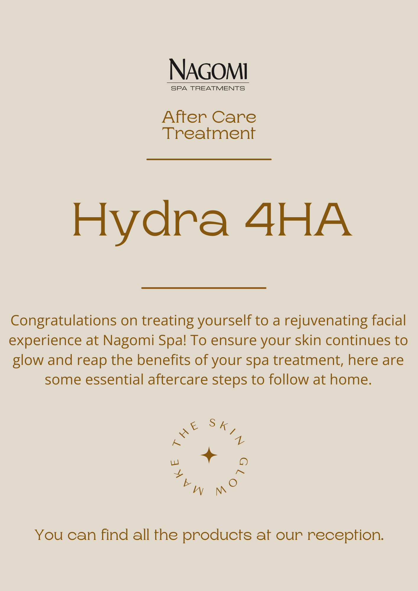 Hydra After Care Card