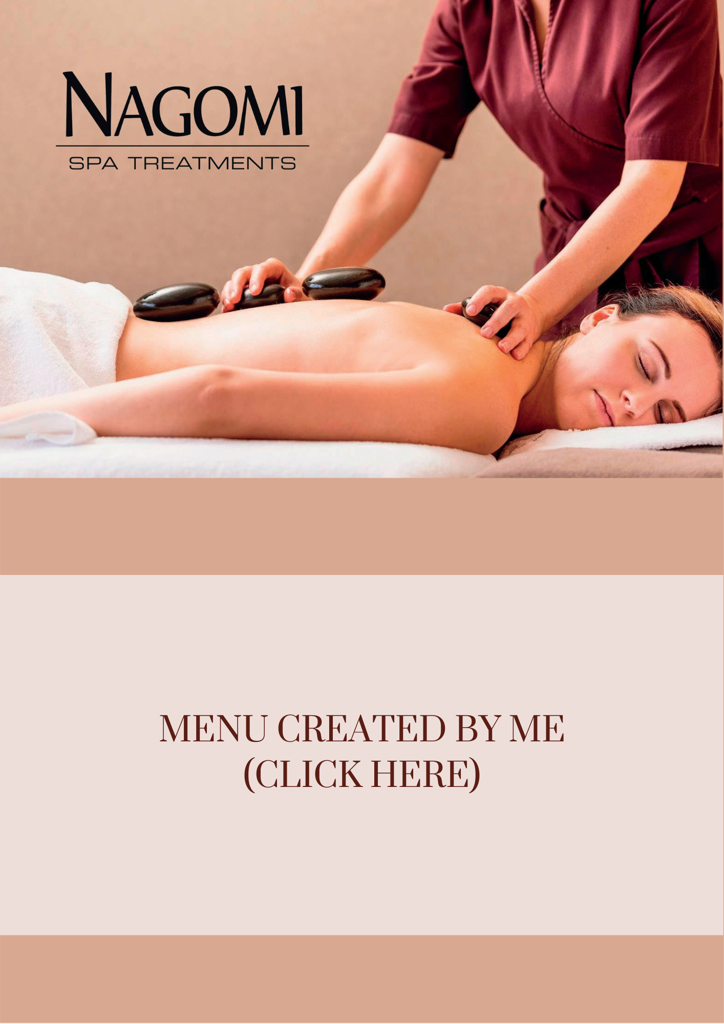 Nagomi Spa New Menu