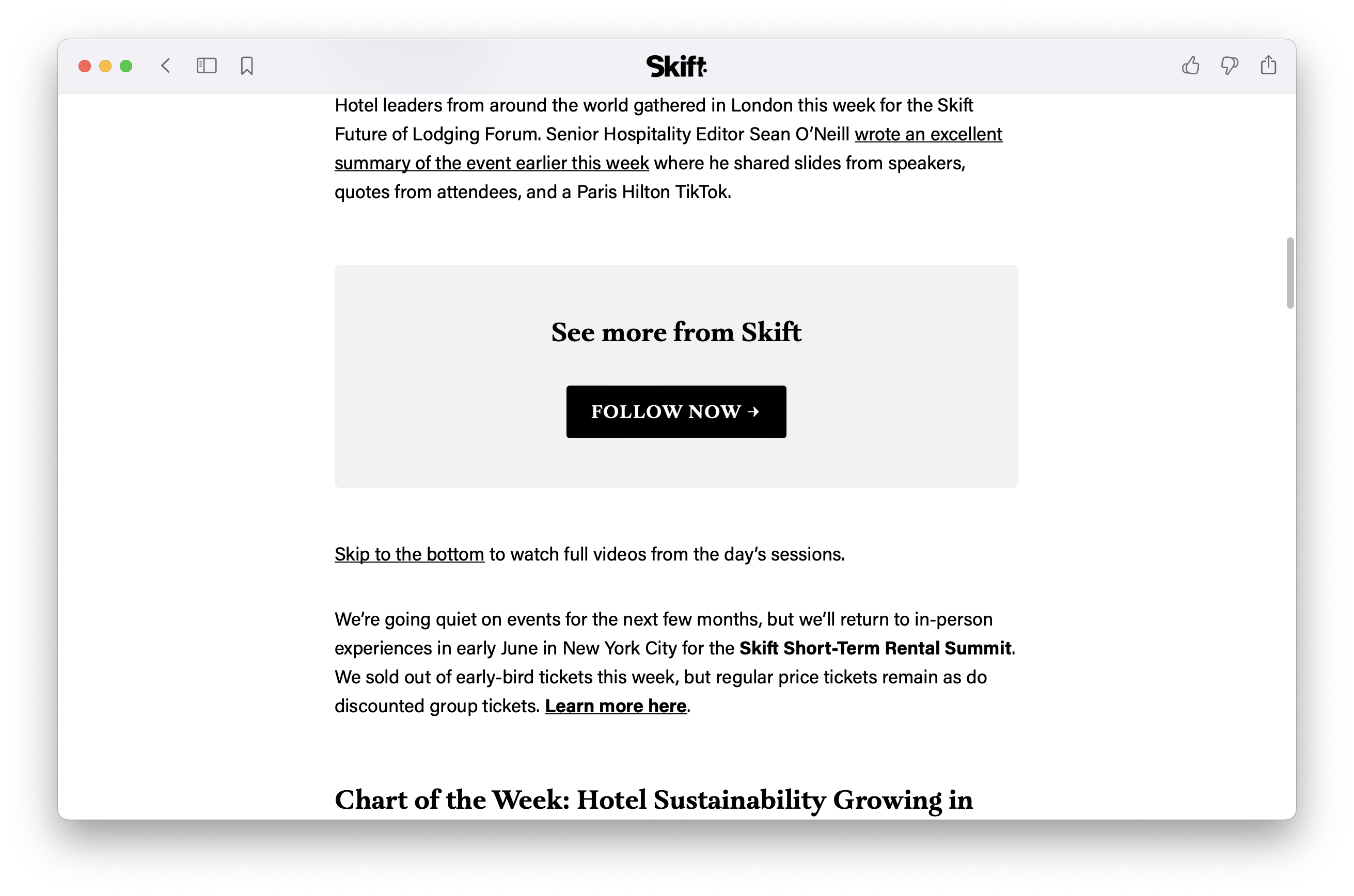In-article 'Follow Now' CTA