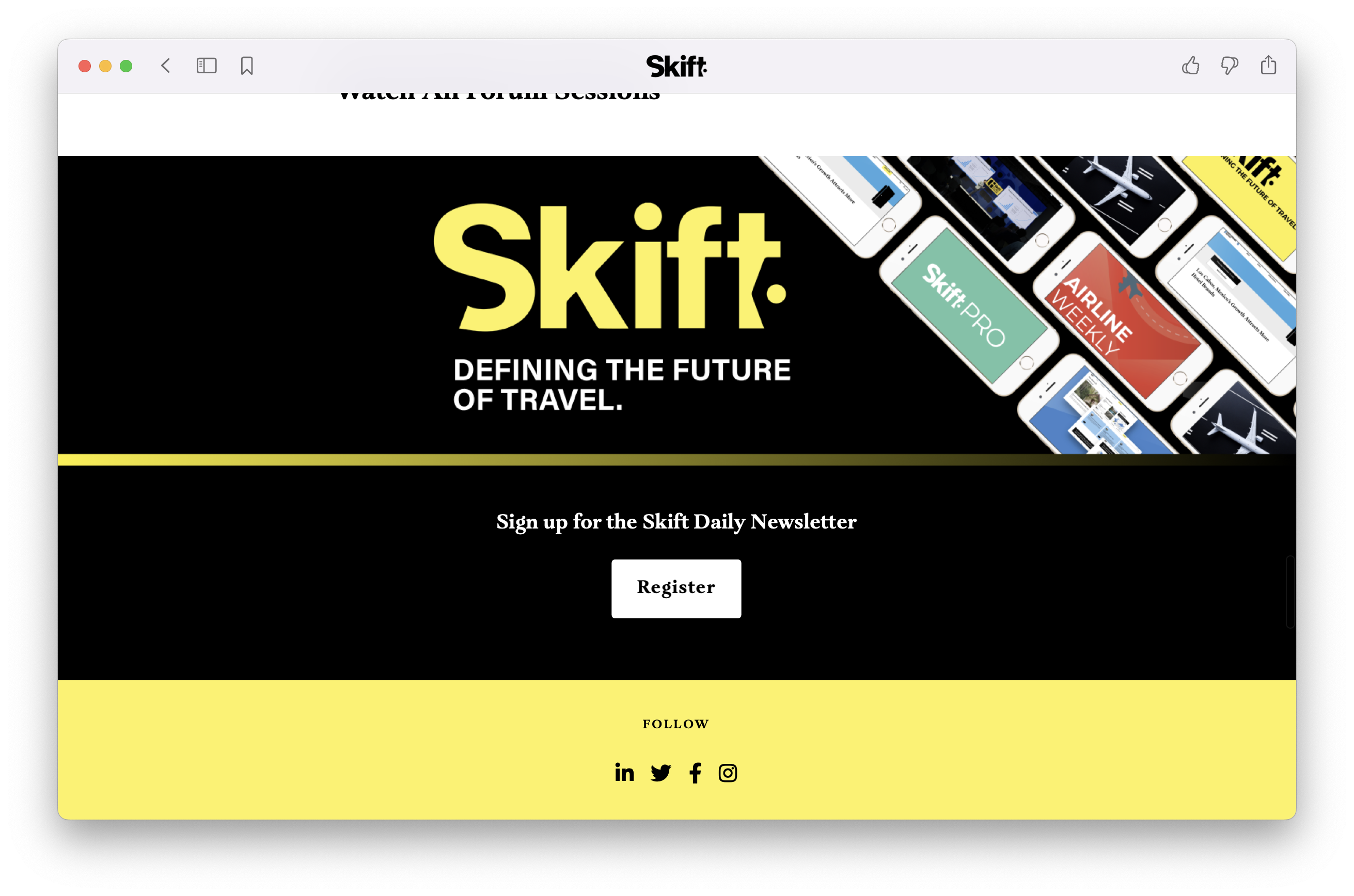 Skift's Apple News channel