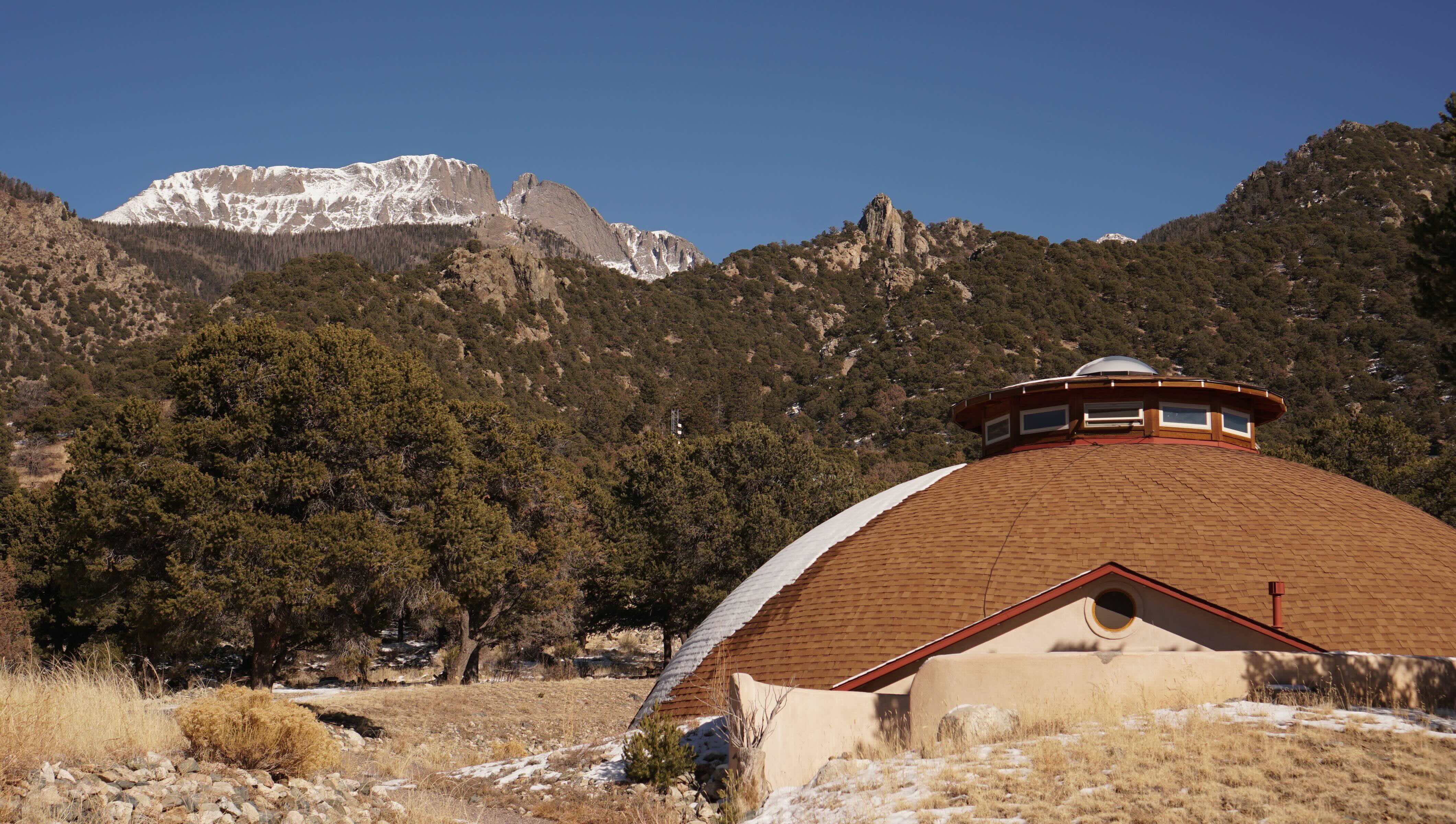 Crestone Mountain Zen Center building in Colorado