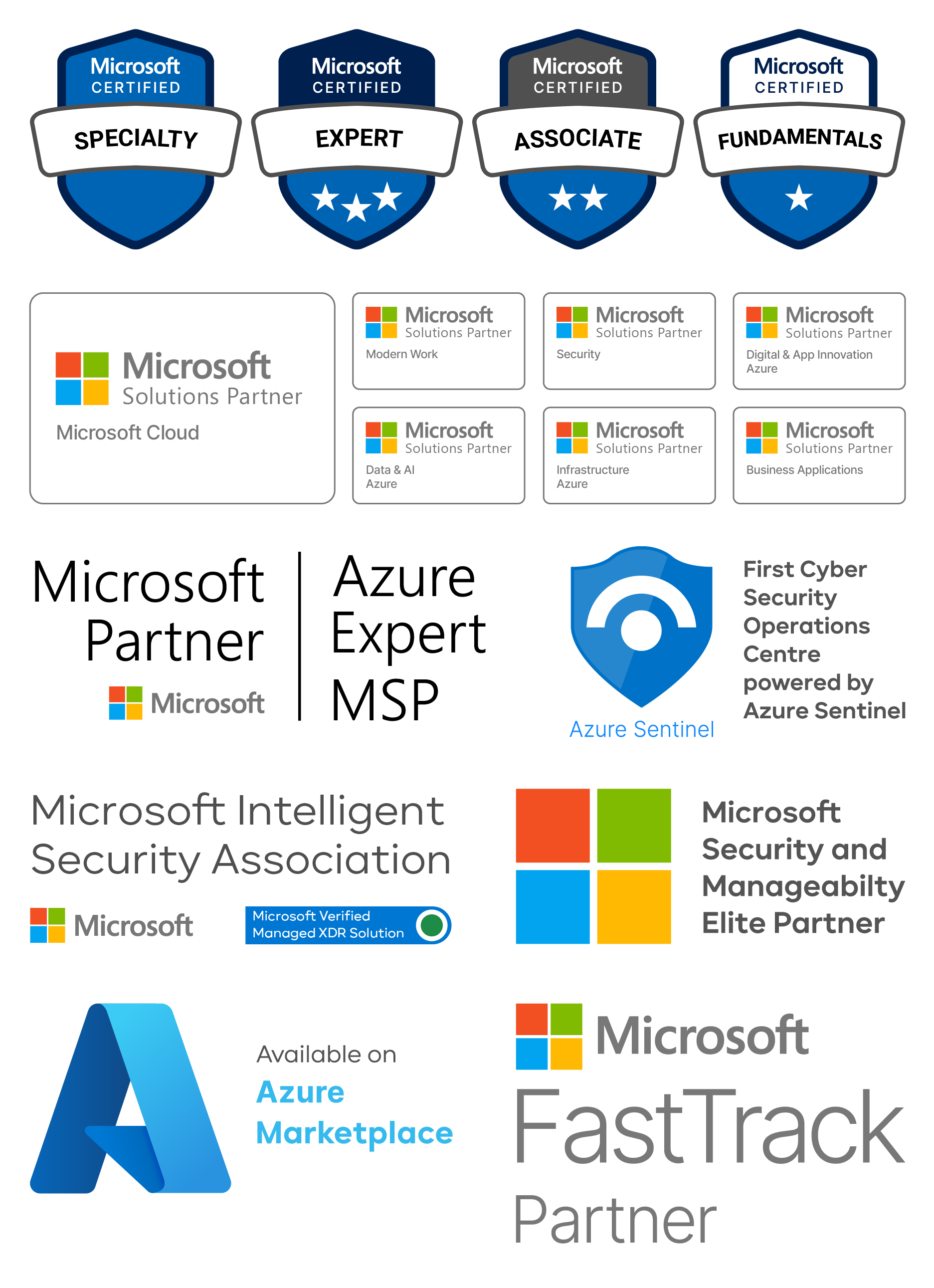 First Technology Group BUI Microsoft Accreditations