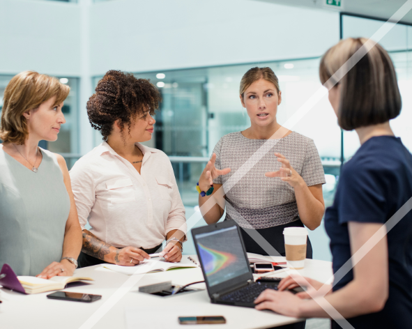 Female colleagues in a meeting room