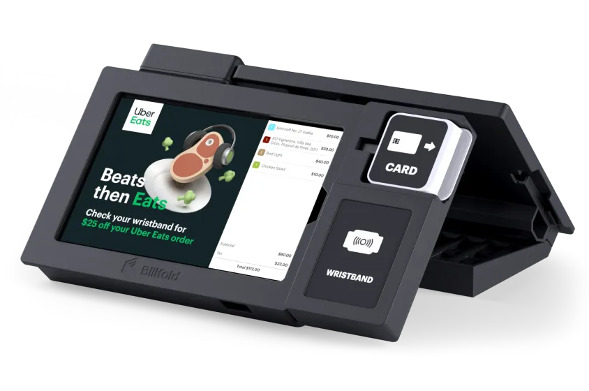 Billfold dual-screen POS with staff and customer-facing displays