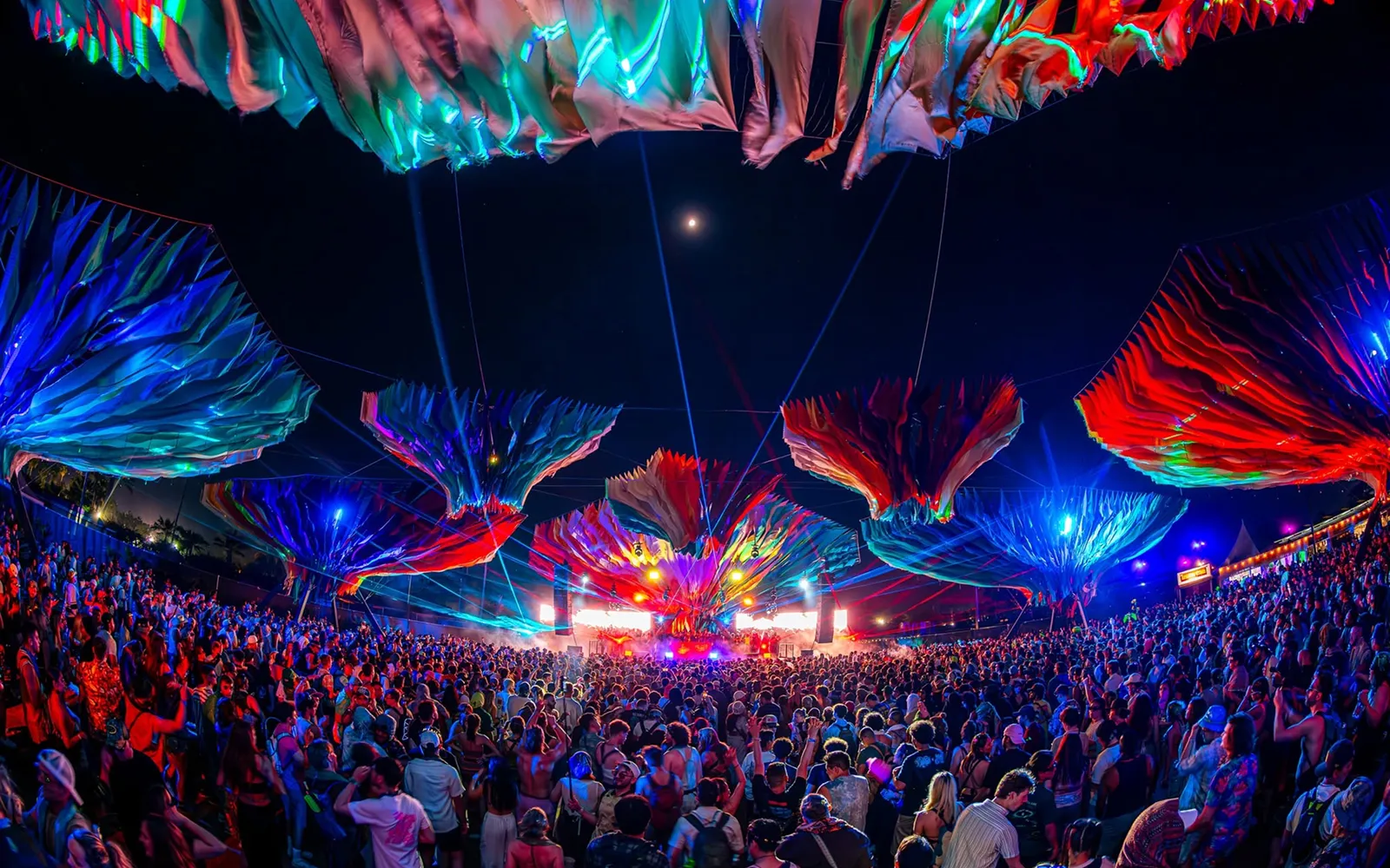 Lightning in a Bottle festival crowd during the 2026 event