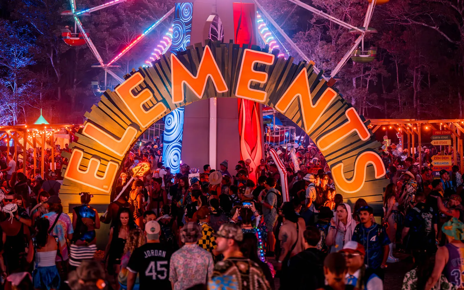 Crowd at Elements Festival during the 2026 event